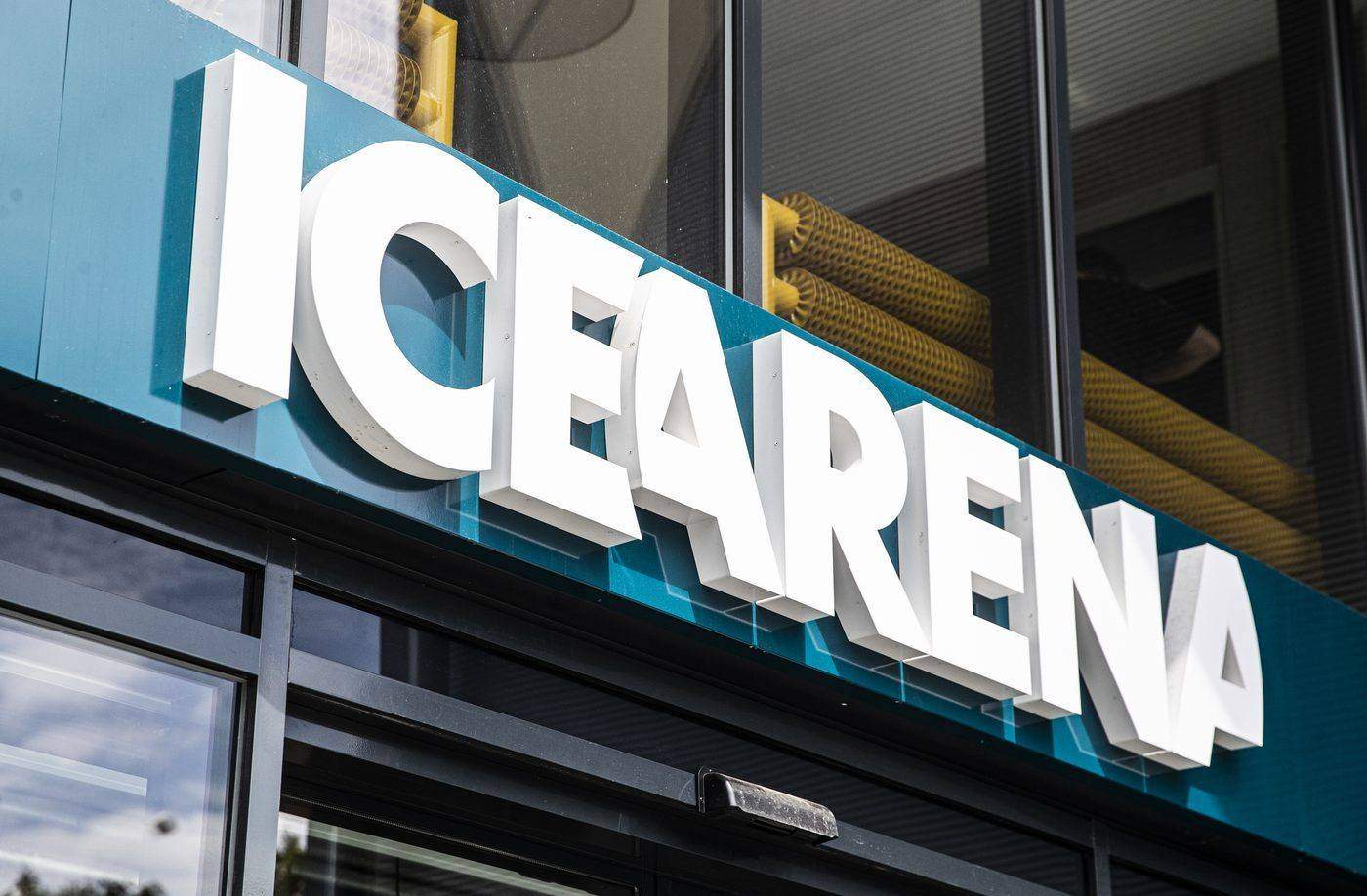 ICE ARENA sign